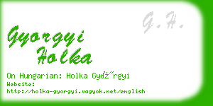 gyorgyi holka business card